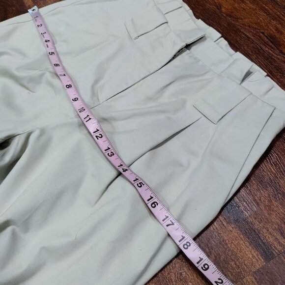 Halogen Women's Beige Pleated Front  High Waisted Wide Leg Trouser Size 0 - Picture 9 of 11